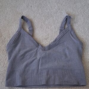 NWT Old Navy Active Fluid Seamless Longline Gray Sports Bra Size XXL